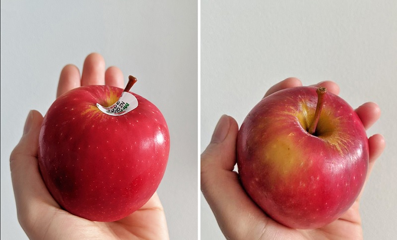 Removing Wax from Apple